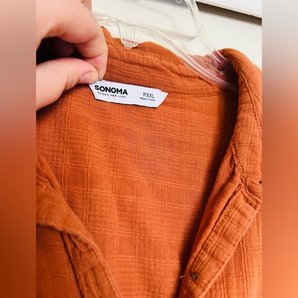 Button down Wide Tee - Picture 4 of 7